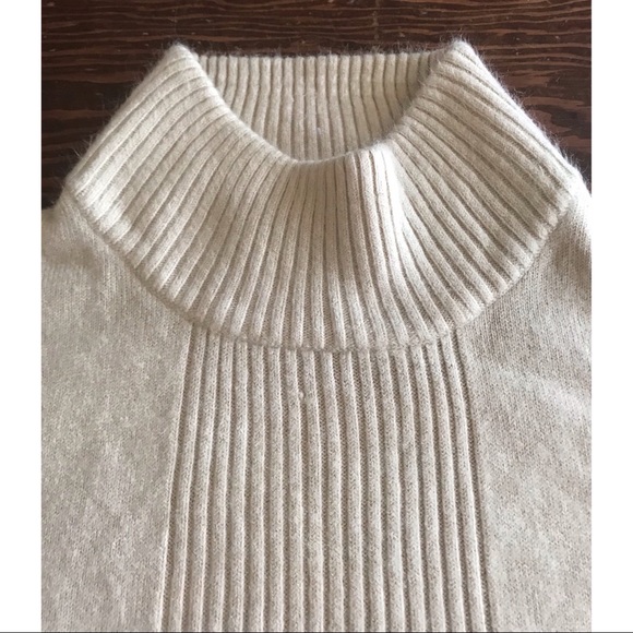 wardrobe essentials petite small cream mock neck - Picture 2 of 8